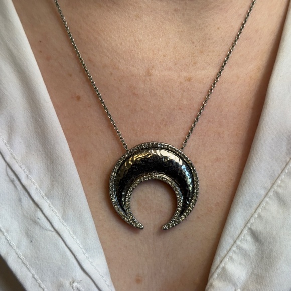 Silver Moon Necklace - Picture 3 of 4